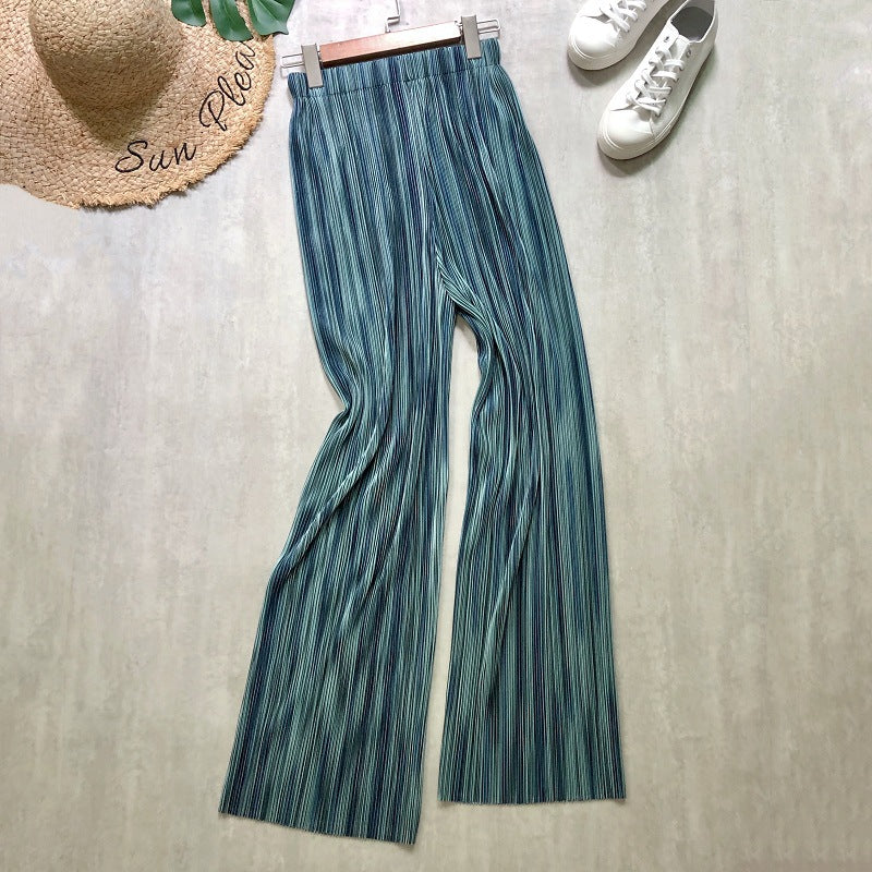 Spring And Summer Women's Wide-legged Pants High Waist Pleated