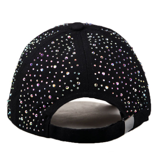 Women's Full Diamond Baseball Cap Outdoor Sun-shade Sun Protection