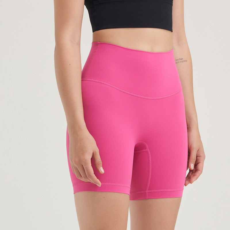 Nude No T-line Hip Lift Trepunkts Fitness Yogashorts til kvinder
