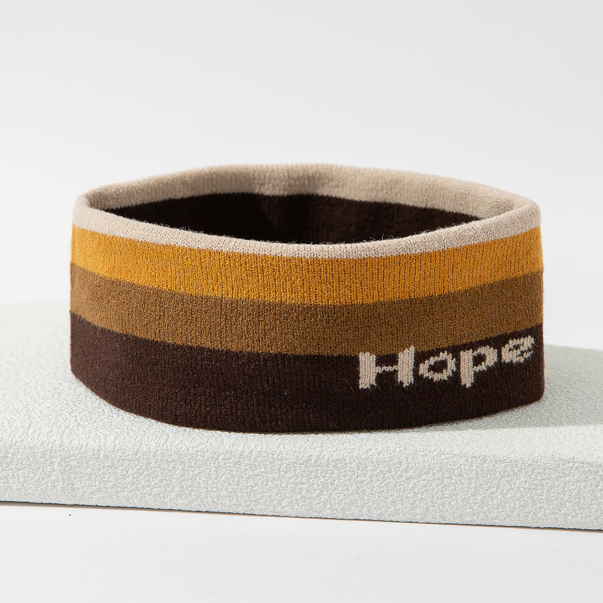 Stretch Sports Sweat-absorbent Knitted Hair Band