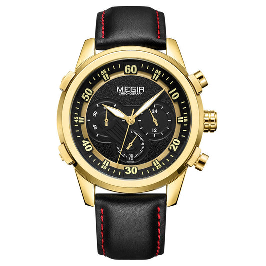 Watch Men's Multi-function Calendar Chronograph Men's Quartz Watch