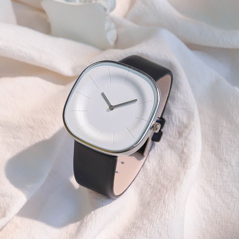 Koreansk Minimalistisk Design Ur Kvindelig Studerende Grænseoverskridende Hot Niche Firkantet Flot Kreativt Mode Parur