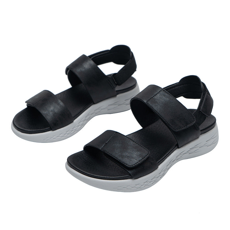 Wedge Heel Women's Sandals And Slippers MD Non-slip Soft Sole