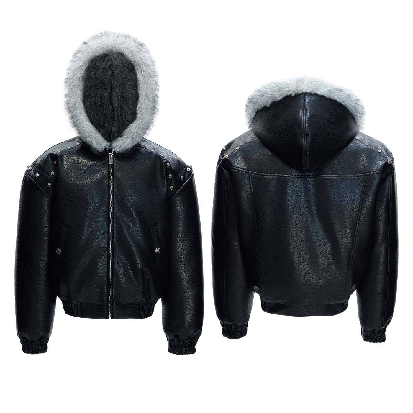 Hooded Extra-thick Fleece-lined Winter Coat
