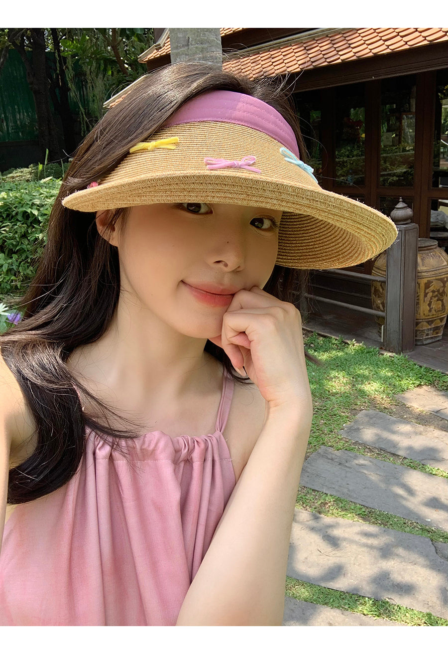 Original Design Color Bow Sun Hat