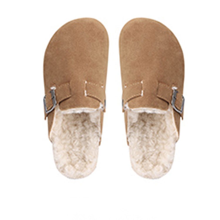 Women's Plush Winter Shoes With Genuine Leather