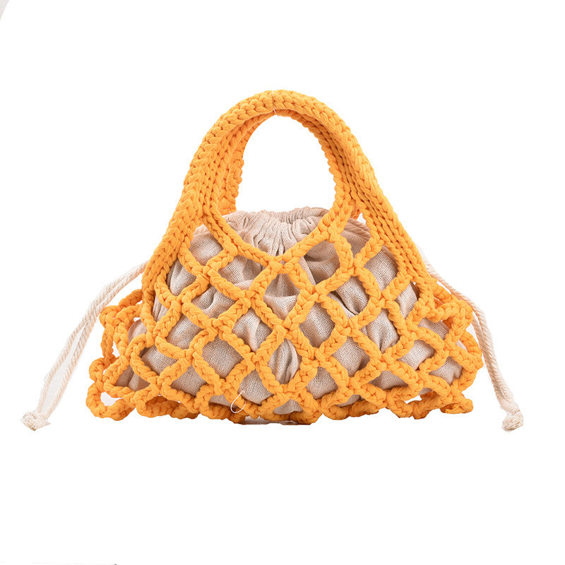 Hand Woven Mesh Bag Ladies Handbag