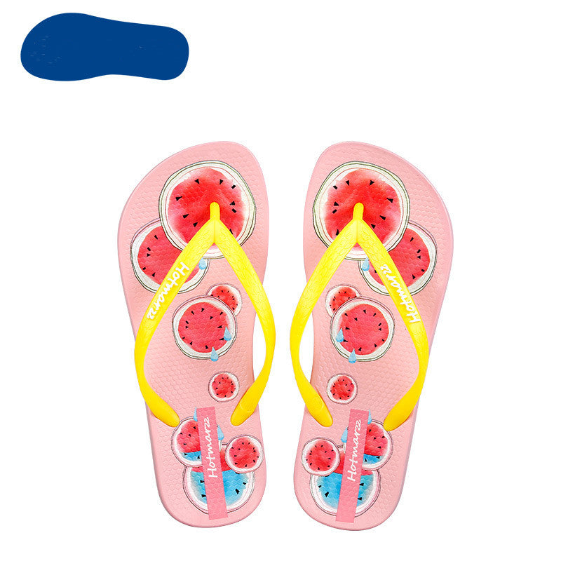 Children's Flip Flops Female Non-slip Princess Feet