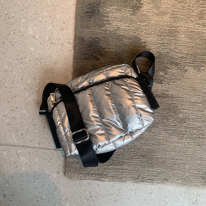 Down One Shoulder Small Waterproof Small Square Bag