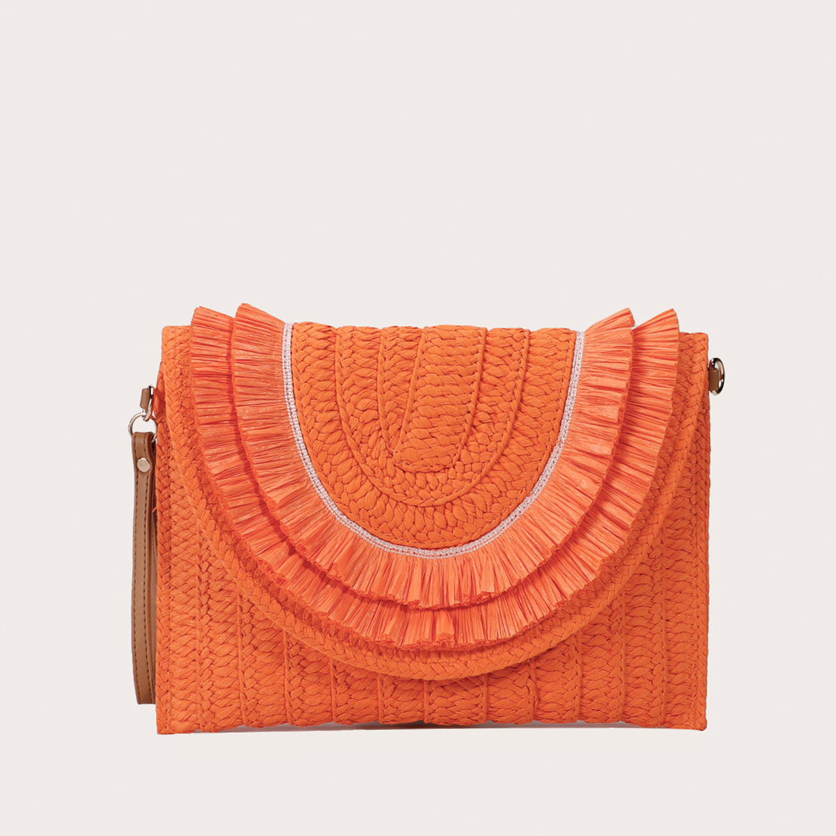 Small Hand Bag Straw Envelope