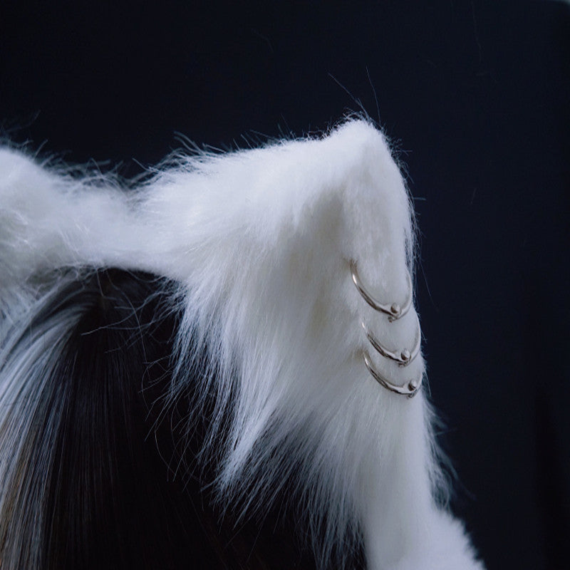 Handmade Faux Fur Headband Cat Earmuffs