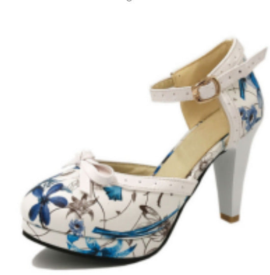 Belt Buckle High Heel Baotoe Women's Shoes