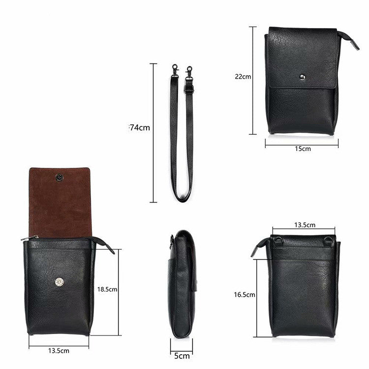 Pure Color Small Square Bag Fashion Casual Messenger