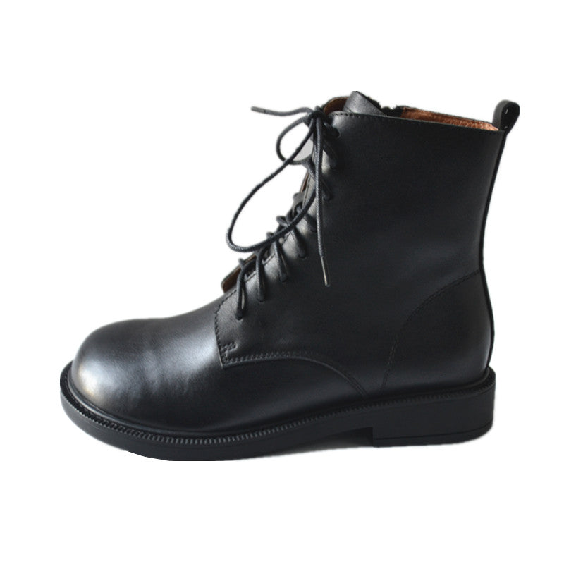 Fashion Leather Eight Hole Big Toe Martin Boots