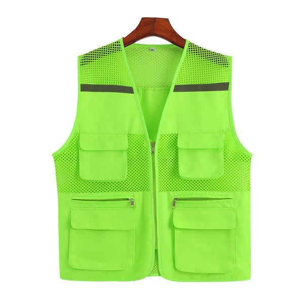 Children's Clothing Multi-pocket Reflective Waistcoat  Adult