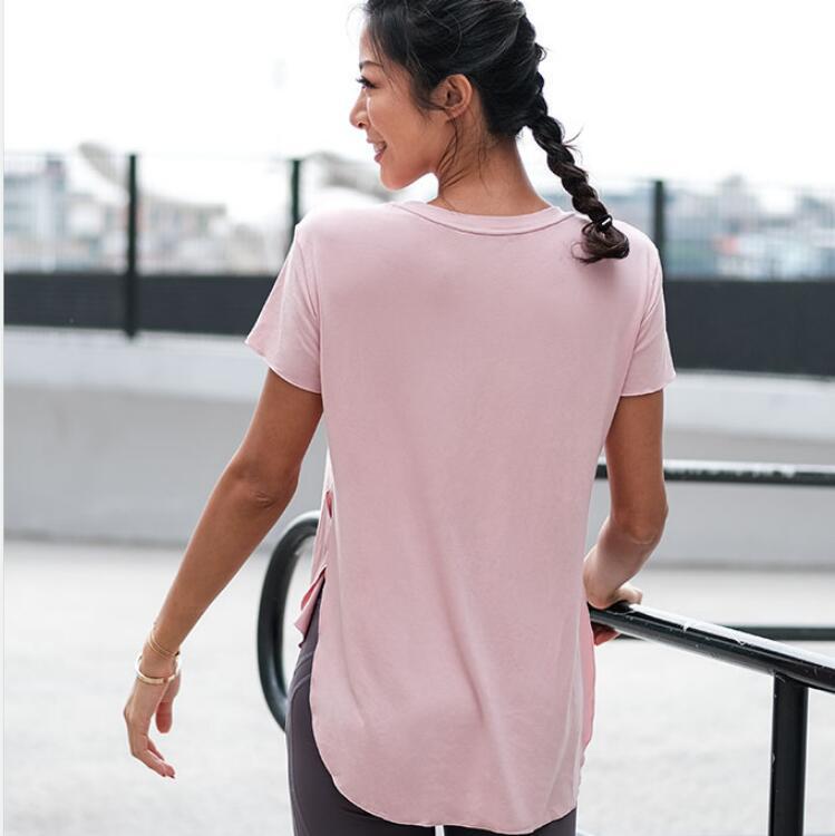Fitness Wear Women's Short-sleeved Stretch Top Loose T-shirt