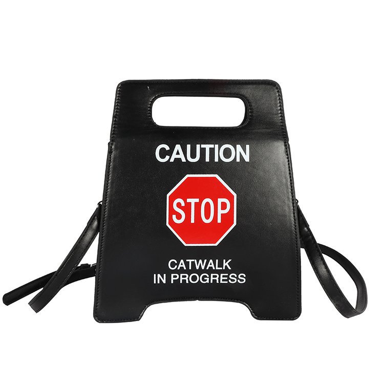 Creative  Parking No Driving License Plate Retro Handbag