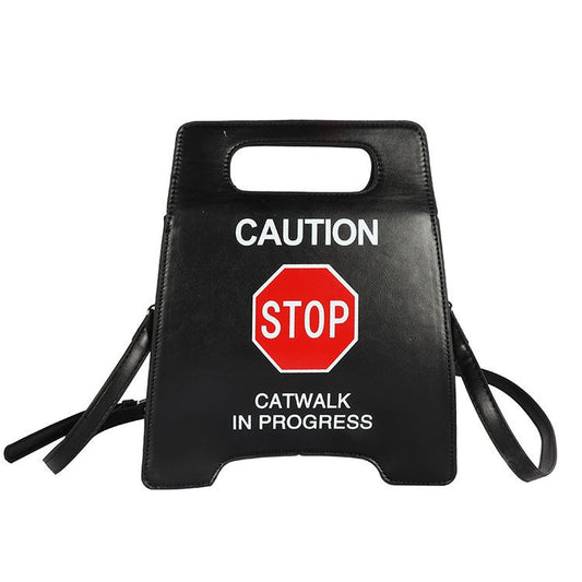Creative  Parking No Driving License Plate Retro Handbag