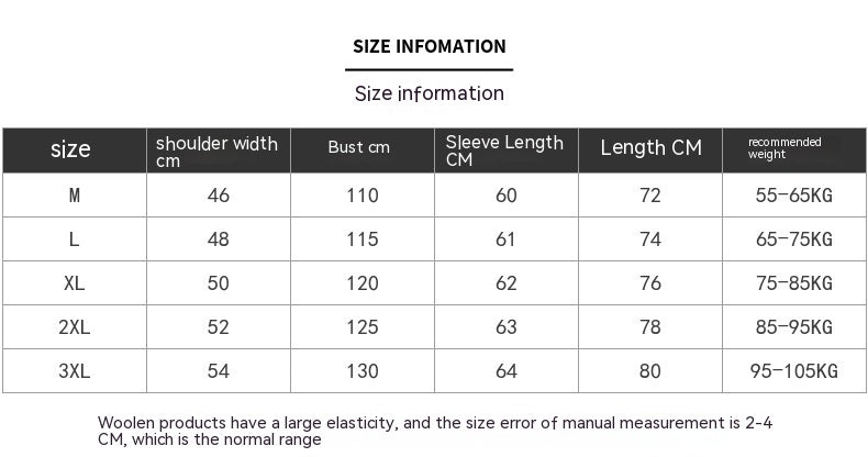 American Retro Heavy Industry Jacquard Sweater Mid-length Thickened Sweater Coat