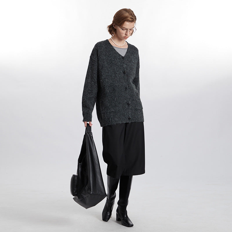 European And American Style Fashion Lazy V-neck Couple Cardigan