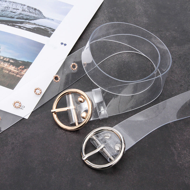 Transparent Pin Buckle Belt