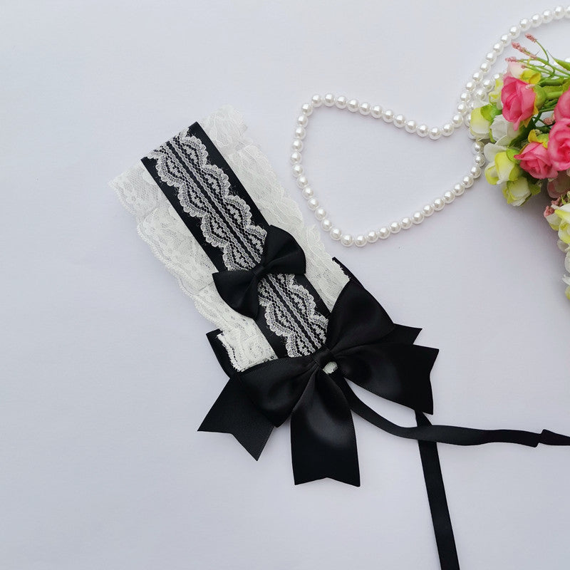 Lolita Headband Headwear Handmade Lace Bow