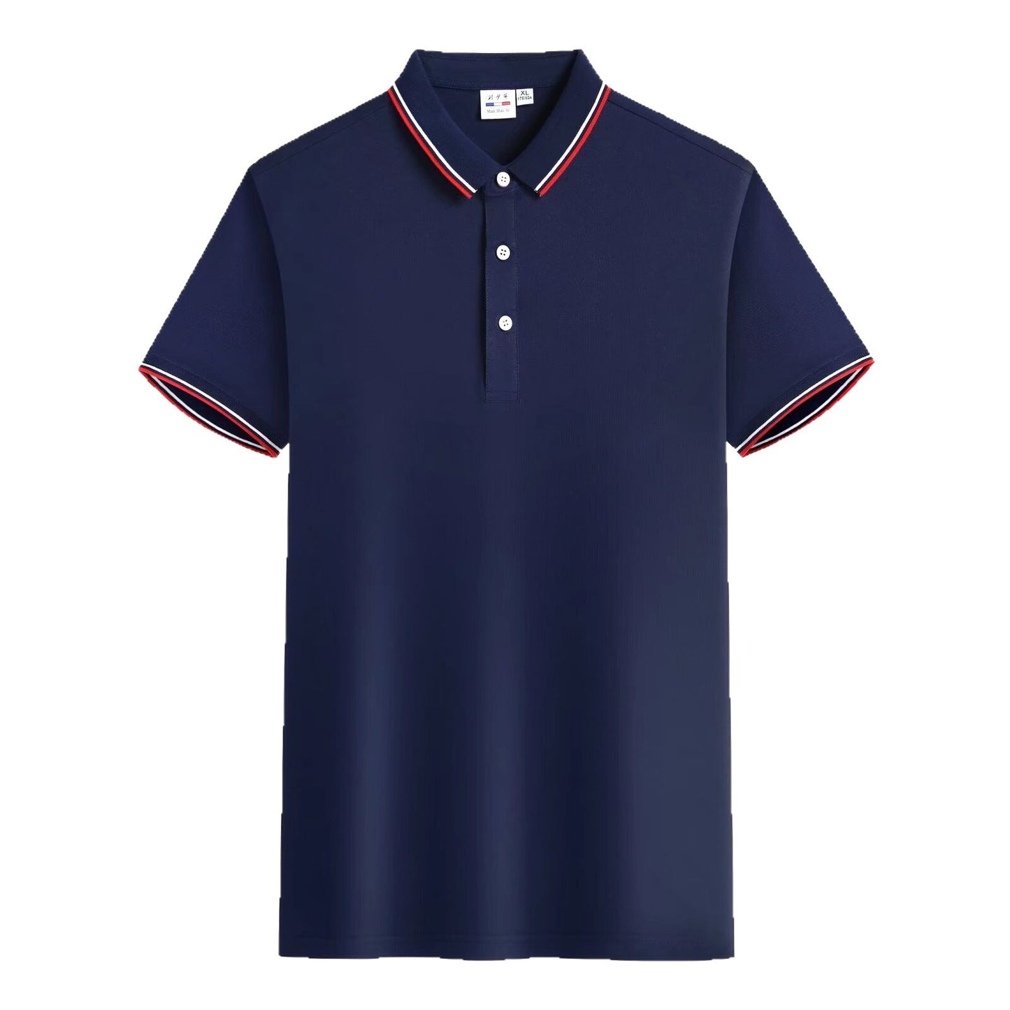 Embroidered Lapel Summer Short Sleeve
