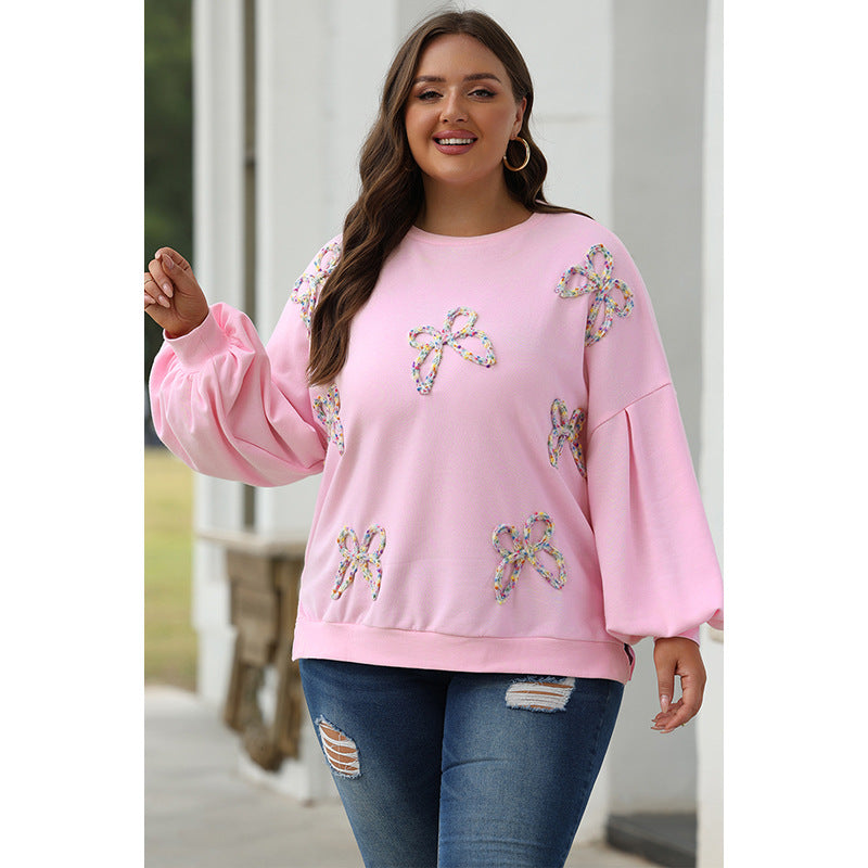Vinter Ny Løs All-match Crew Neck Pullover Sweatshirt til kvinder