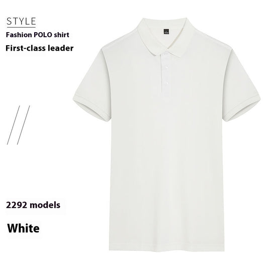 Summer Lapels Polo Shirt Short Sleeve Thin Breathable