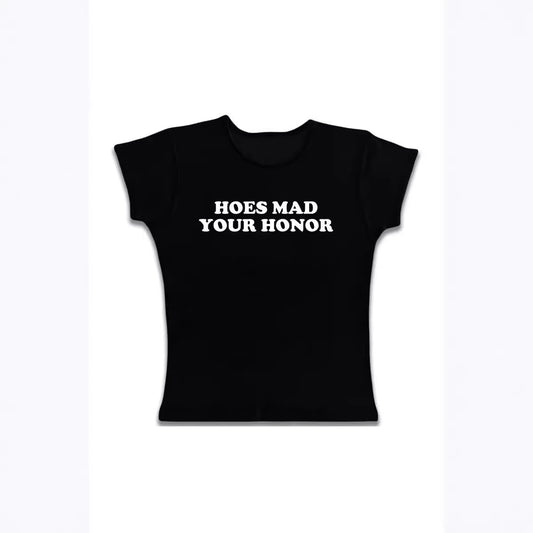 Sweet Cute Casual Letter Printed T-shirt Top Round Neck