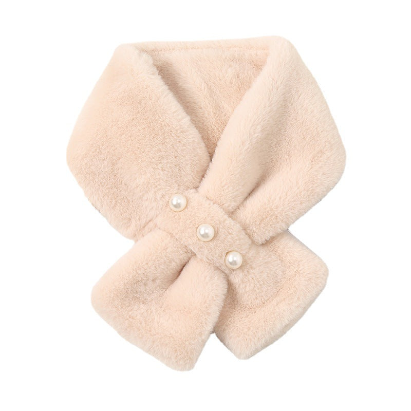 Neck Protection All-match Plush Warm Fur Collar Scarf