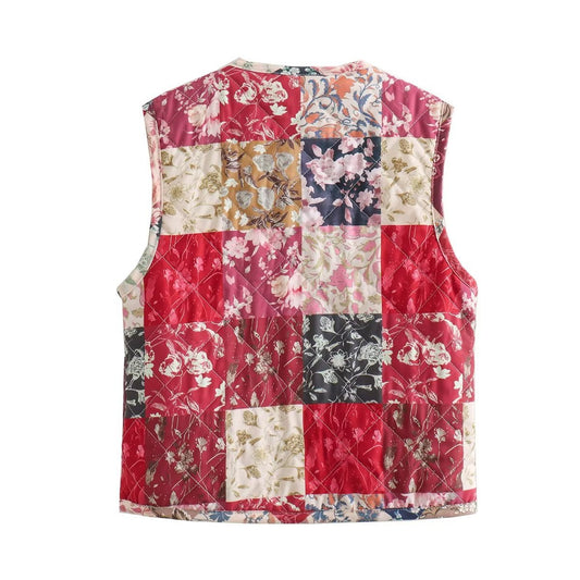 Loose Casual Print Women's Vest