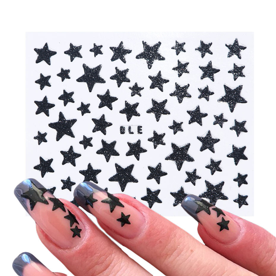 Negleklistermærke I Laserglitter XINGX Klæbende Bagsidesticker