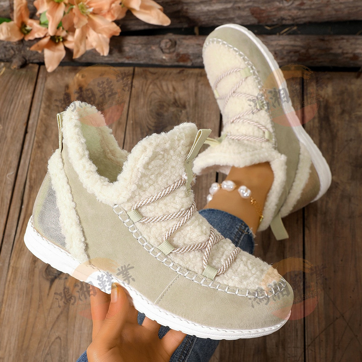 Season New Mid-top Women's Large Size Fashion Simple Snow Boots