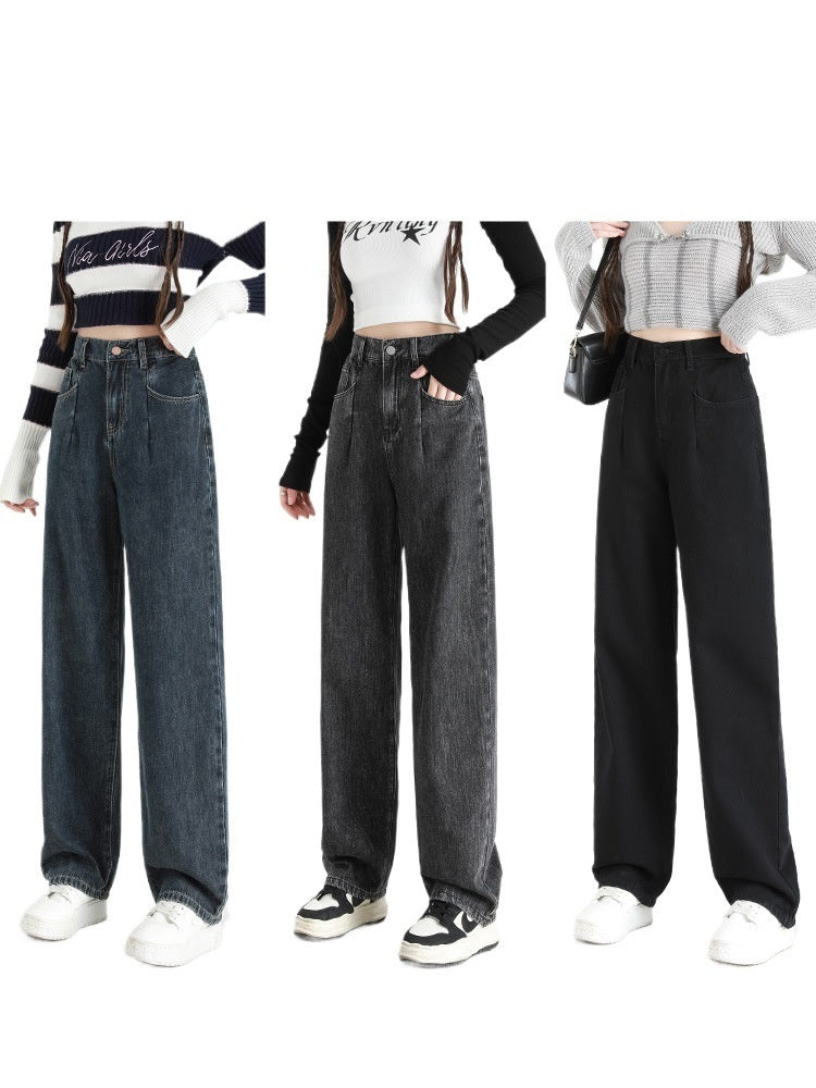 Women's Thin Straight Loose Slimming Elastic Waist Pants