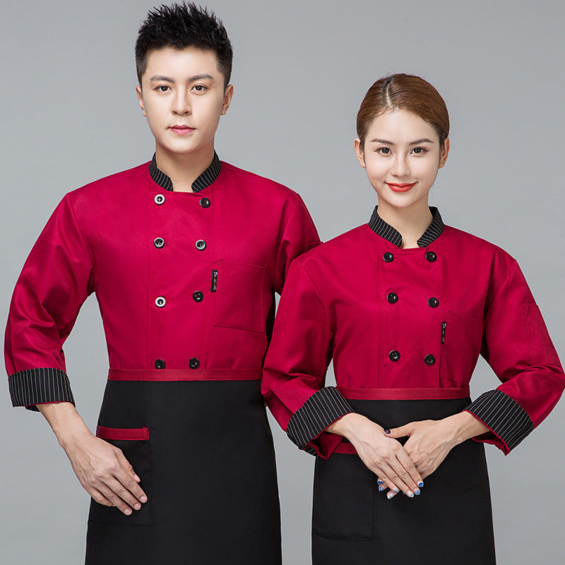 Chef's Long-sleeved Autumn And Winter Clothes Hotel Chef