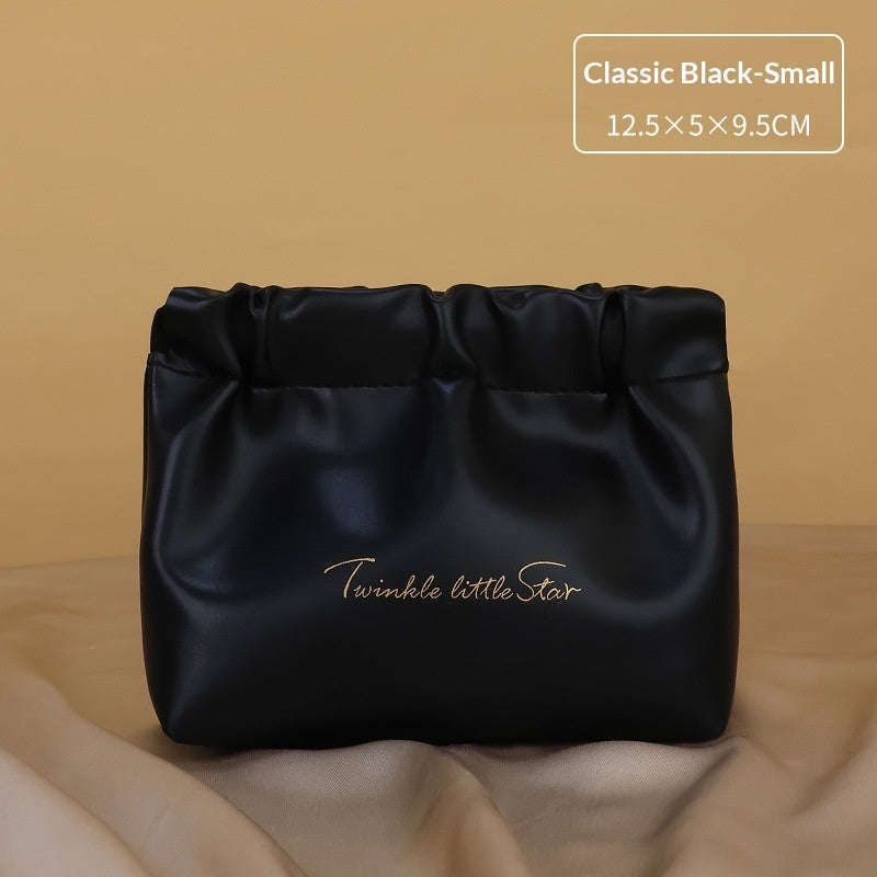 Large-capacity Cosmetic Bag With Dual Zippers