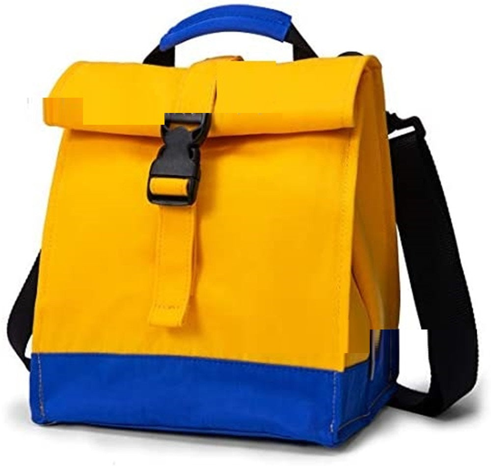 Folding Solid Color Oxford Cloth Lunch Warmer Bag