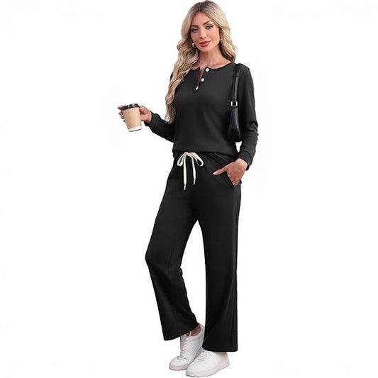 Fashionable Solid Color Versatile Women's Casual Suit
