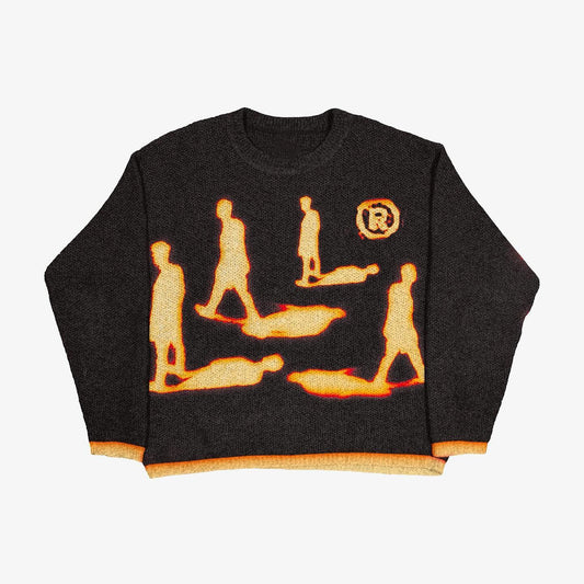 Fall Winter Fashion Crew Neck Pullover Sweater Hip-hop Street Men's And Women's Same Style All-matching Tops