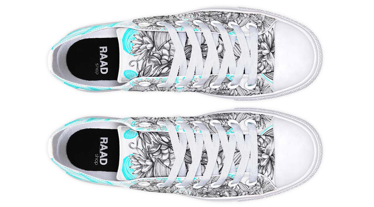 Fashion Print Couple Low-Top Canvas Shoes