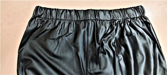 Matte Leather Leggings With High Elasticity