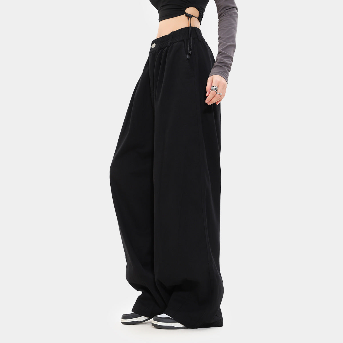 Japanese Wide-leg Pants Draping Effect Women's Loose Sports Street Dance Pants