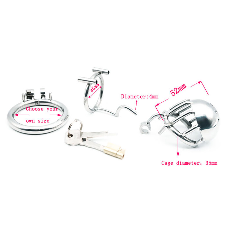 New Stainless Steel Male Chastity Lock