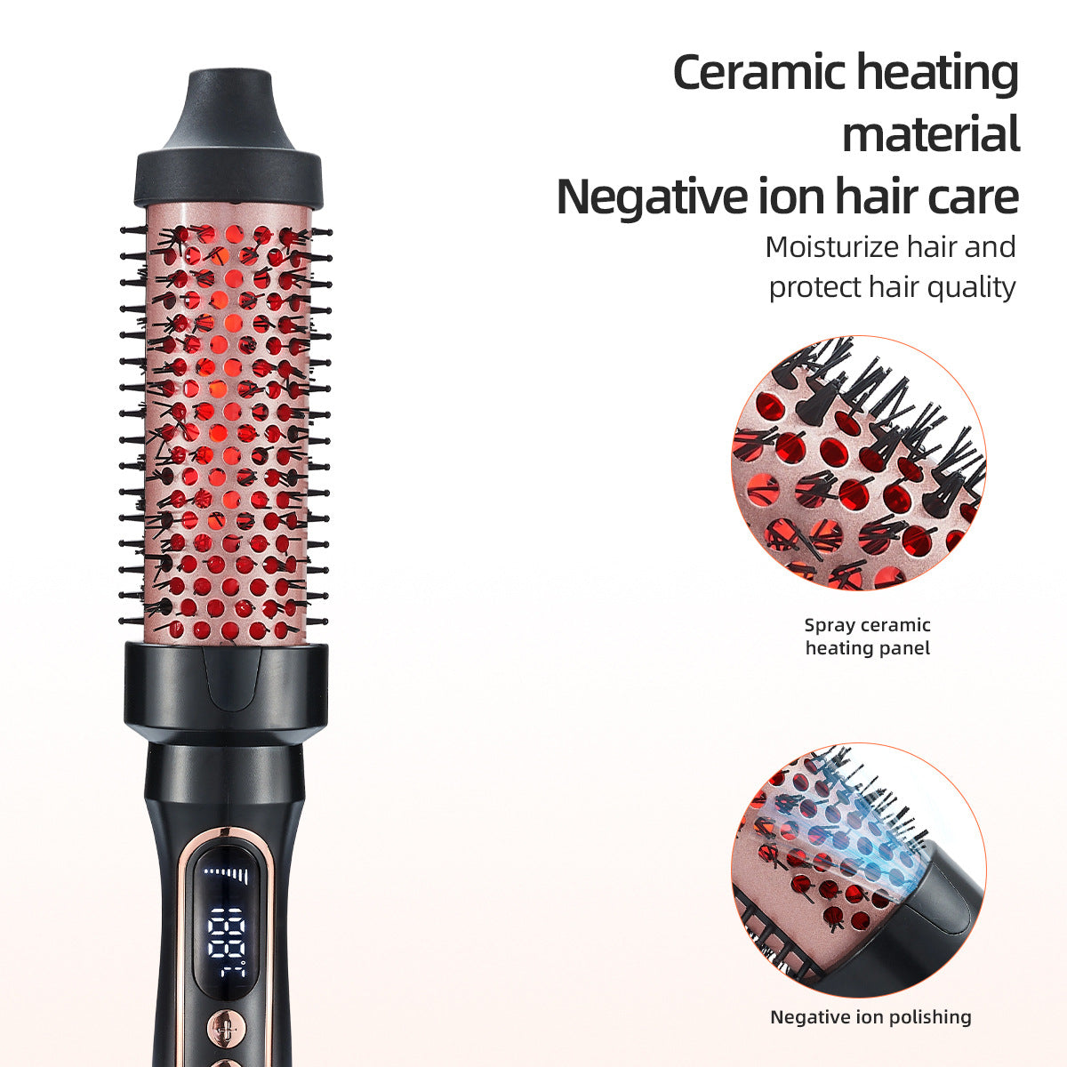 Ladies Straight Hair Comb Electric Curling Iron