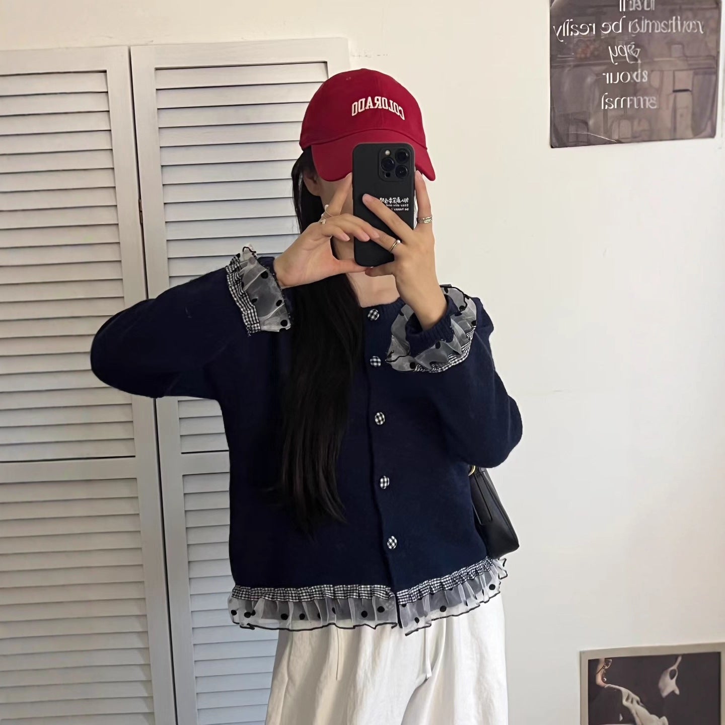 Lace Knitted Cardigan Casual Women's Sweater