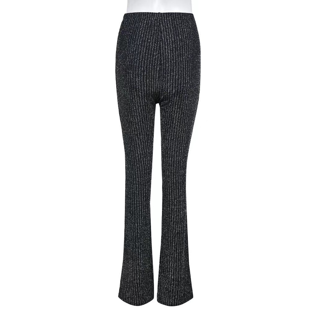 New Fashion Simple Heavy Industry Slimming Rhinestone Shiny Slim Fit Leggings