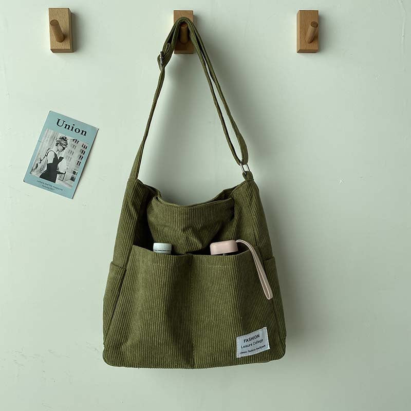 Women's Large-capacity Canvas Diagonal Shoulder Bag All-match