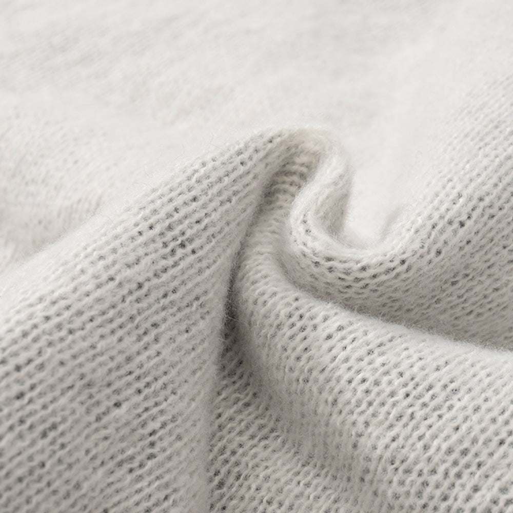 Lazy Wind Color Matching Hole Beggar Sweater