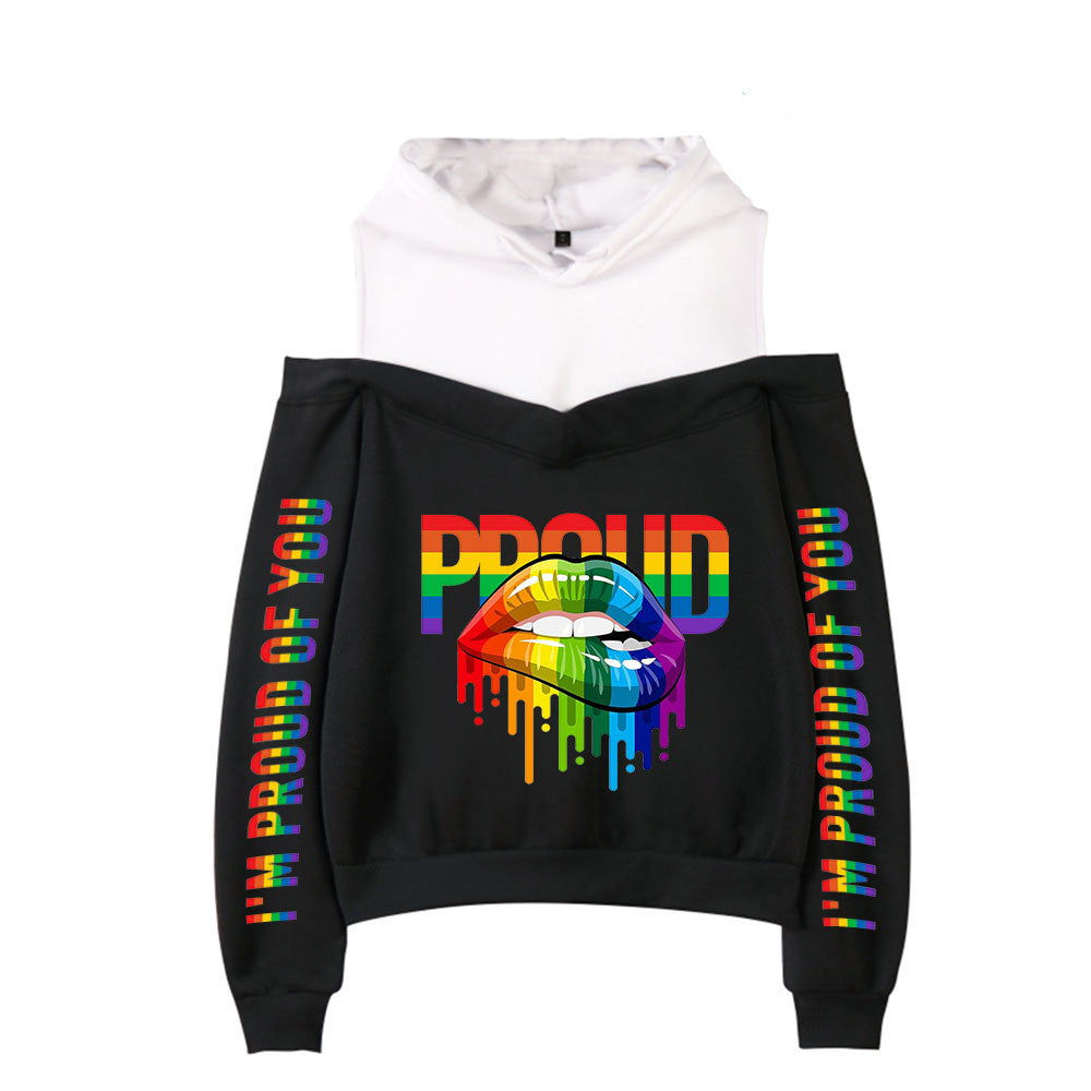 New Sexy Off-the-shoulder Hoodie For Women